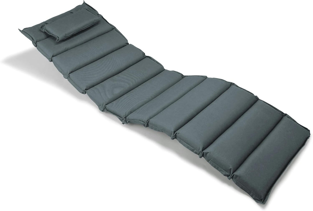 Nexos Divero Liegenauflage – 2er Set Auflage Polster für Sonnenliege Gartenliege Holzliege Saunalieg