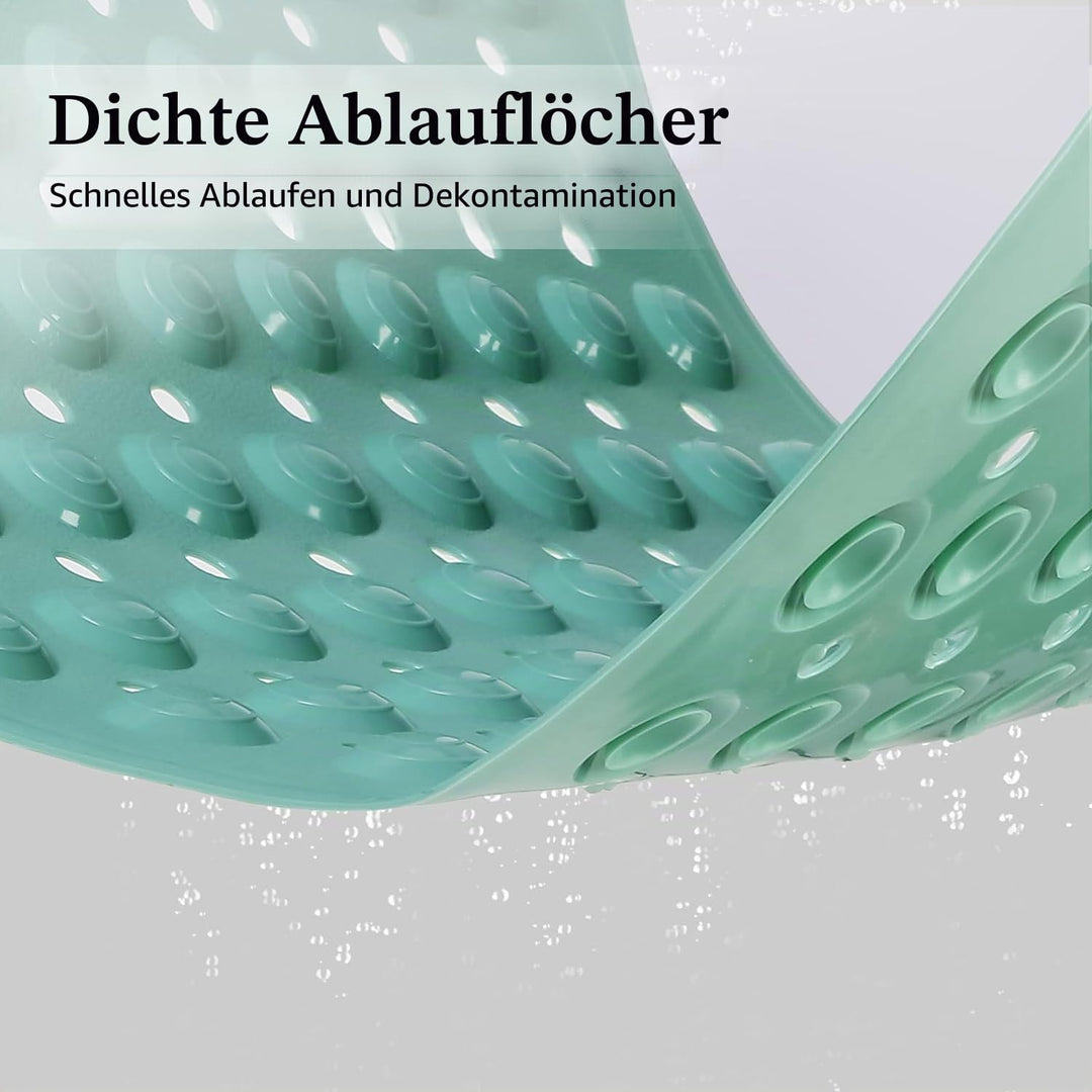 Duschmatte rutschfest 50x80cm,Antirutschmatte Dusche mit Saugnäpfen,Duscheinlage rutschfest mit Abla