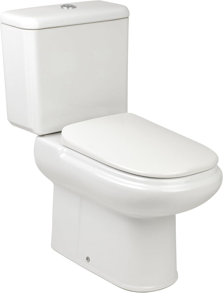 TATAY Toilettendeckel Duroplast kompatibel mit Dama Retro | Absenkautomatik | Schnellverschluss & le