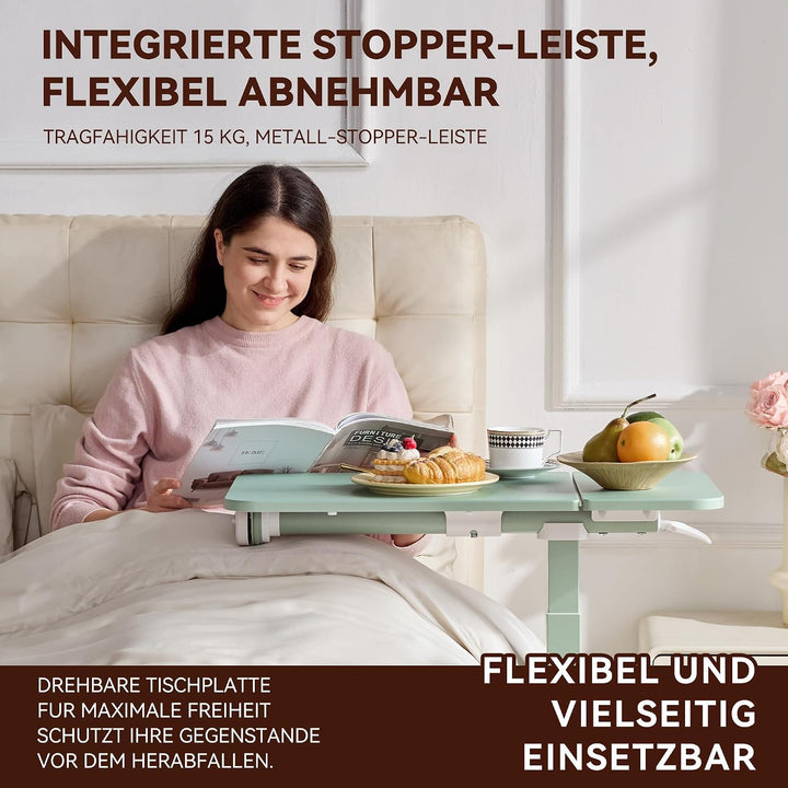 MUSSO AnyDesk-D5 Mobiler Steh-Sitz-Schreibtisch, höhenverstellbar 68-108cm, Laptoptisch mit Gasdruck