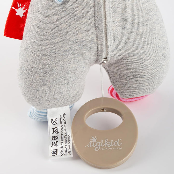 SIGIKID 39435 Spieluhr Ringel Dingel Mädchen und Jungen Babyspielzeug empfohlen ab Geburt grau/mehrf