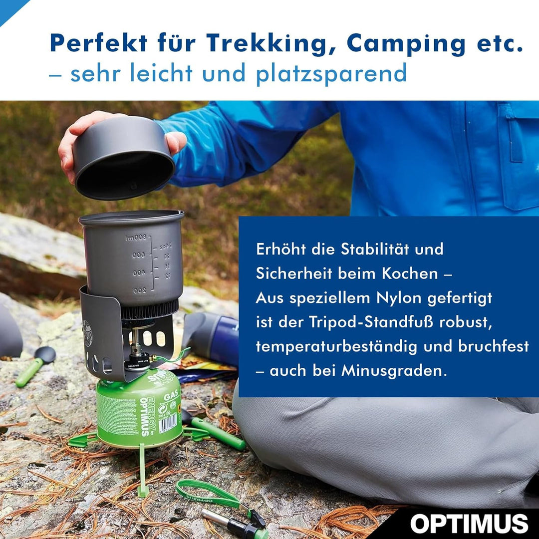 Optimus 8018910 Stützfuss Standfuss, Grün