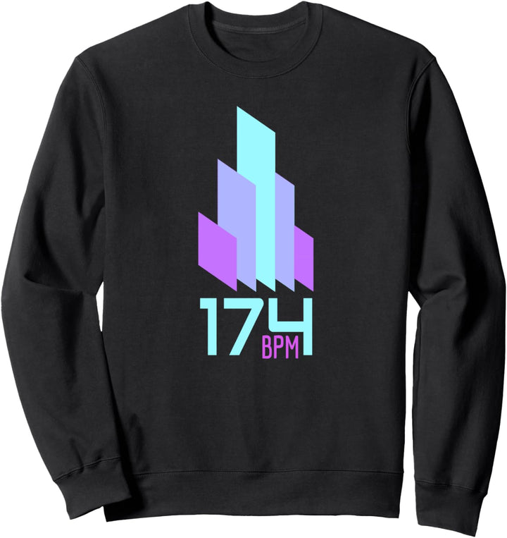 Trommel und Bass 174 BPM Music Junglist EDM Sweatshirt