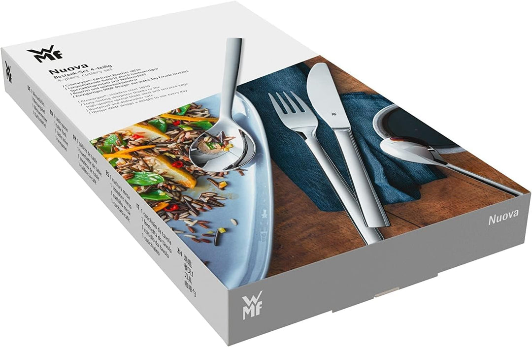ID WMF Besteck Nuova mit Gravur nach Wunsch 4-teilig Edelstahl mit Box NEU