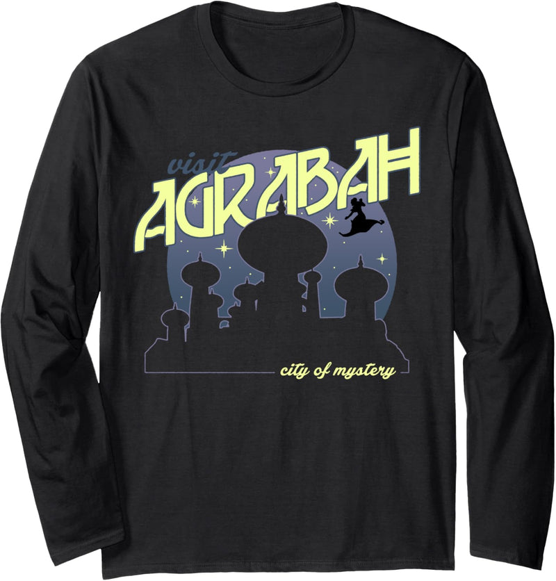 Disney Aladdin Visit Agrabah City Of Mystery Silhouette Langarmshirt