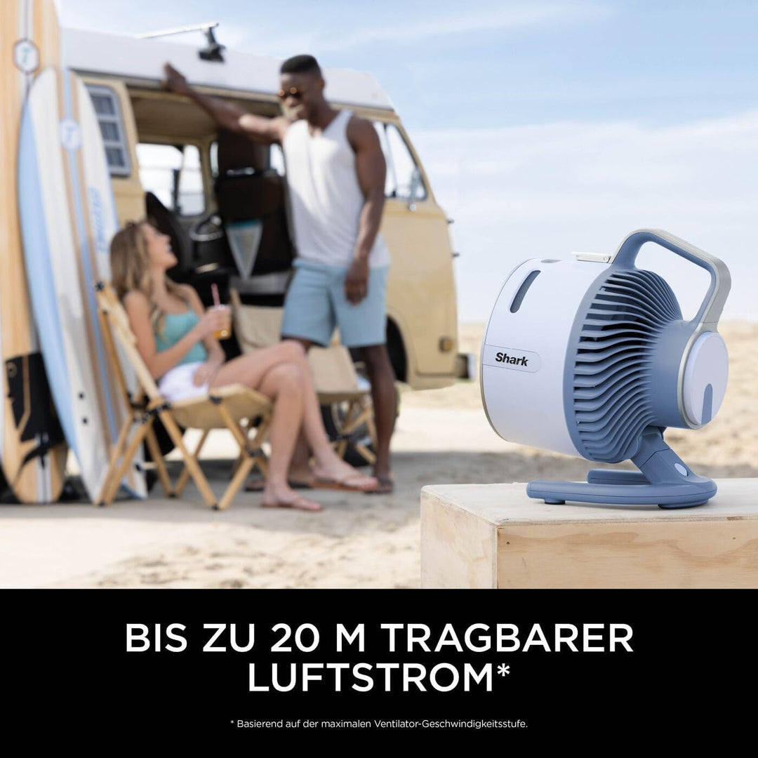 Shark FlexBreeze HydroGo Starker Ventilator mit Sprühnebel, Kühlung für drinnen & draussen, leise &