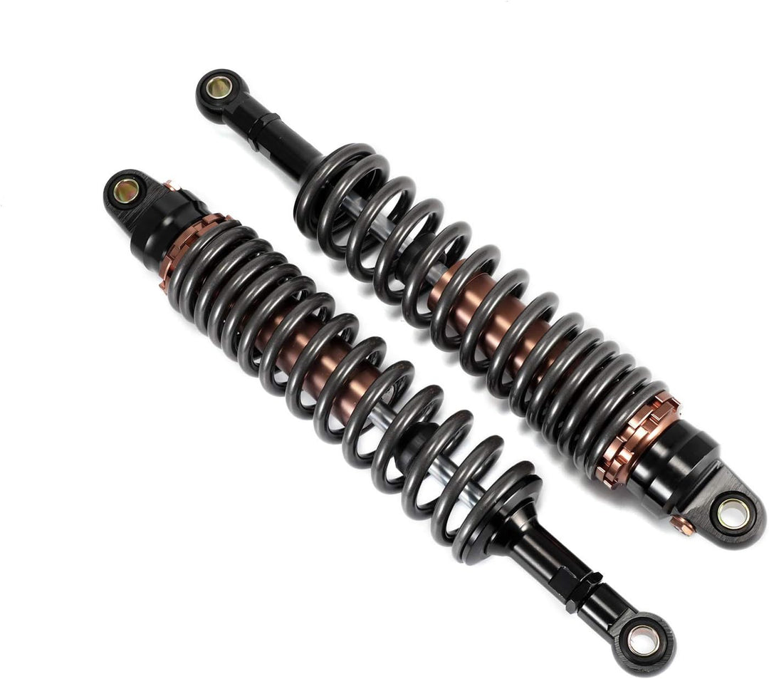 Hegeiisy 400mm 15.75 Zoll 8mm Feder Universal Motorrad Stossdämpfer Hinterradaufhängung ATV Quad Sco