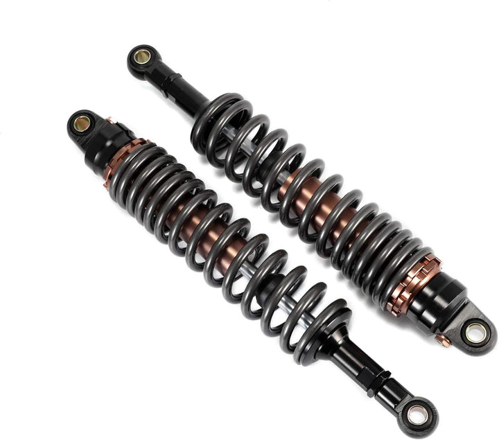 Hegeiisy 400mm 15.75 Zoll 8mm Feder Universal Motorrad Stossdämpfer Hinterradaufhängung ATV Quad Sco