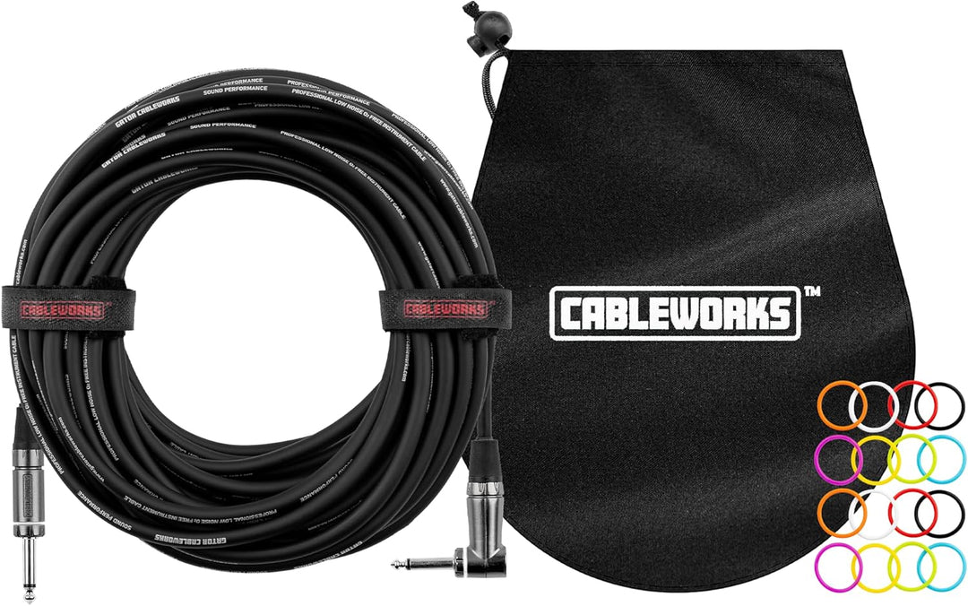 Gator Cableworks GCWC-INS-30RA Composer 30 Foot 9m Strt to RA – Hochwertiges Audiokabel für professi