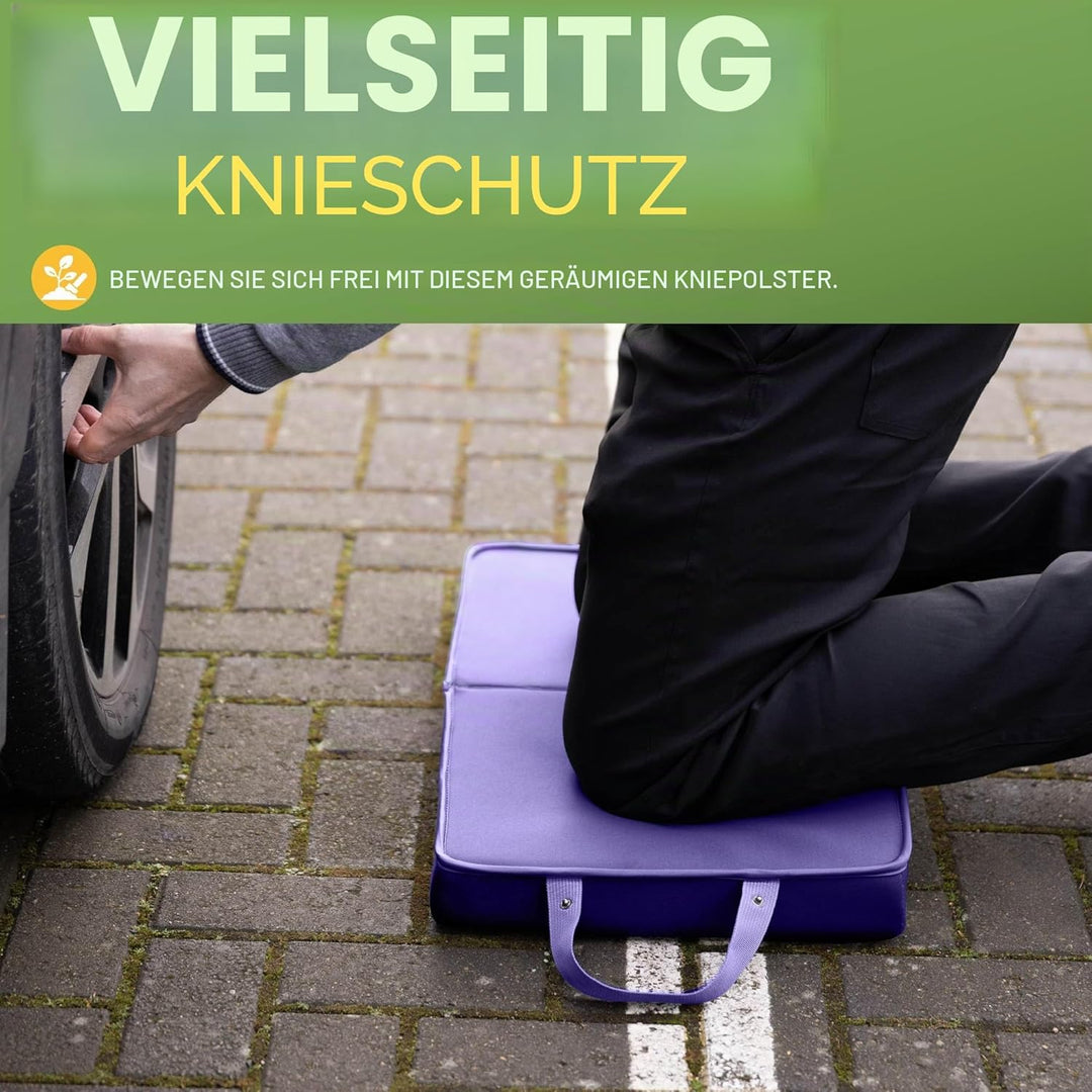 BLOSTM Extra dicke Garten-Knieunterlage – grosse, faltbare Garten-Knieunterlage mit Griffen – wasser