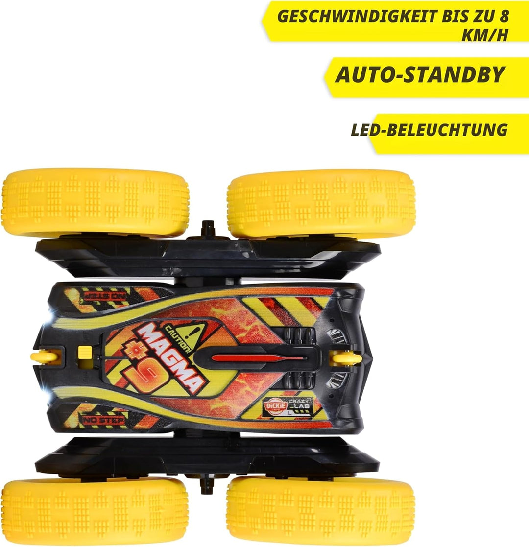 Dickie Toys - RC Auto Fire 'n' Frost Flippy (16 cm) - ferngesteuertes Auto ab 6 Jahre mit 360°-Flips