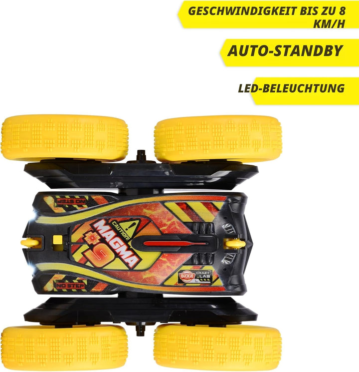 Dickie Toys - RC Auto Fire 'n' Frost Flippy (16 cm) - ferngesteuertes Auto ab 6 Jahre mit 360°-Flips