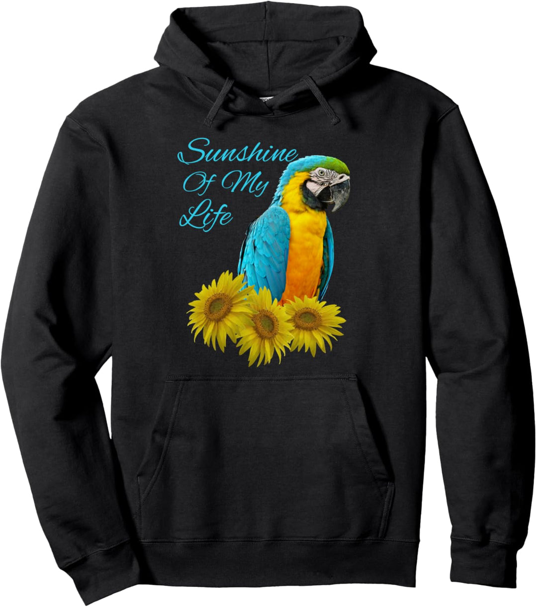 Gelbbrustara Ara Papagei Sonnenschein Sonnenblume Pullover Hoodie