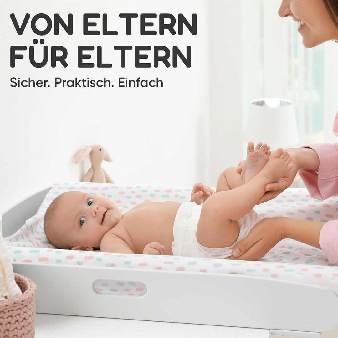Wickelaufsatz Hemnes Kommode [108 & 160cm] ohne Lücke - Wickelaufsatz Malm Kommode - Für grosse und