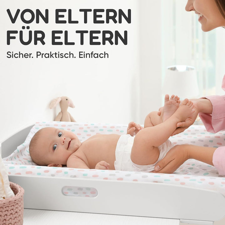 Wickelaufsatz Hemnes Kommode [108 & 160cm] ohne Lücke - Wickelaufsatz Malm Kommode - Für grosse und