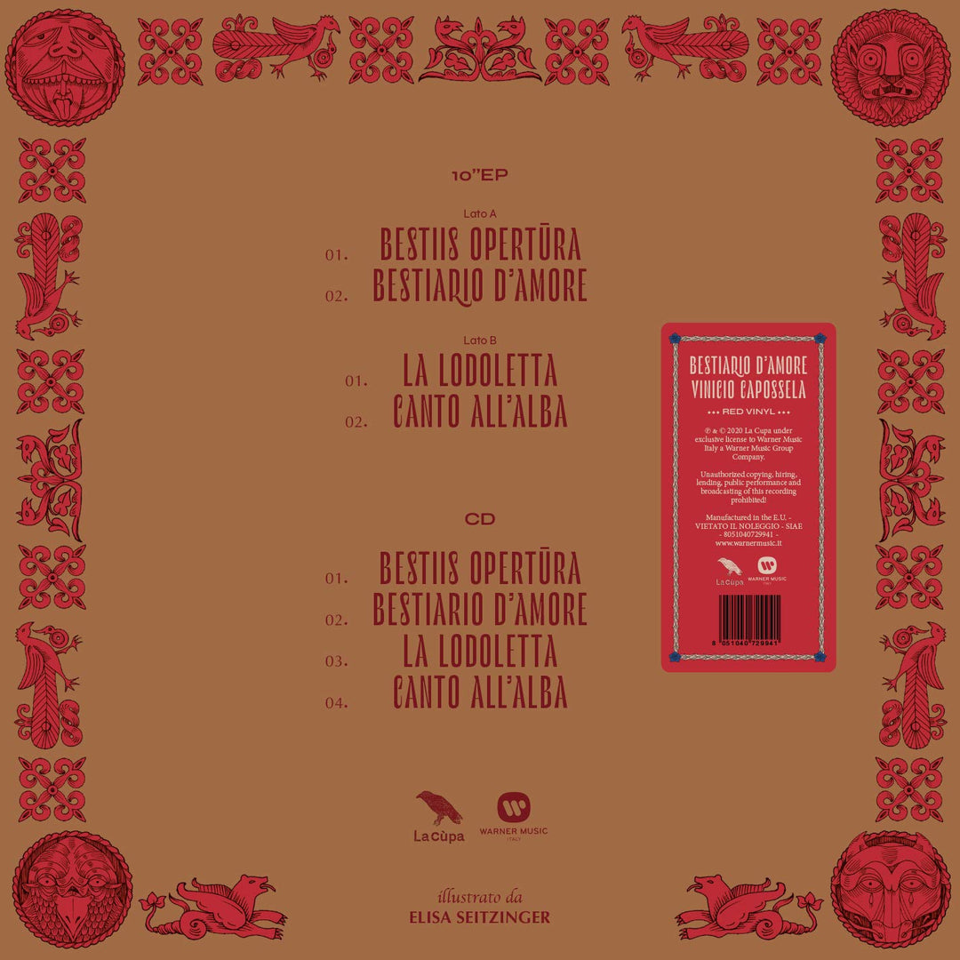 Bestiario D'Amore [Red, Vinyl