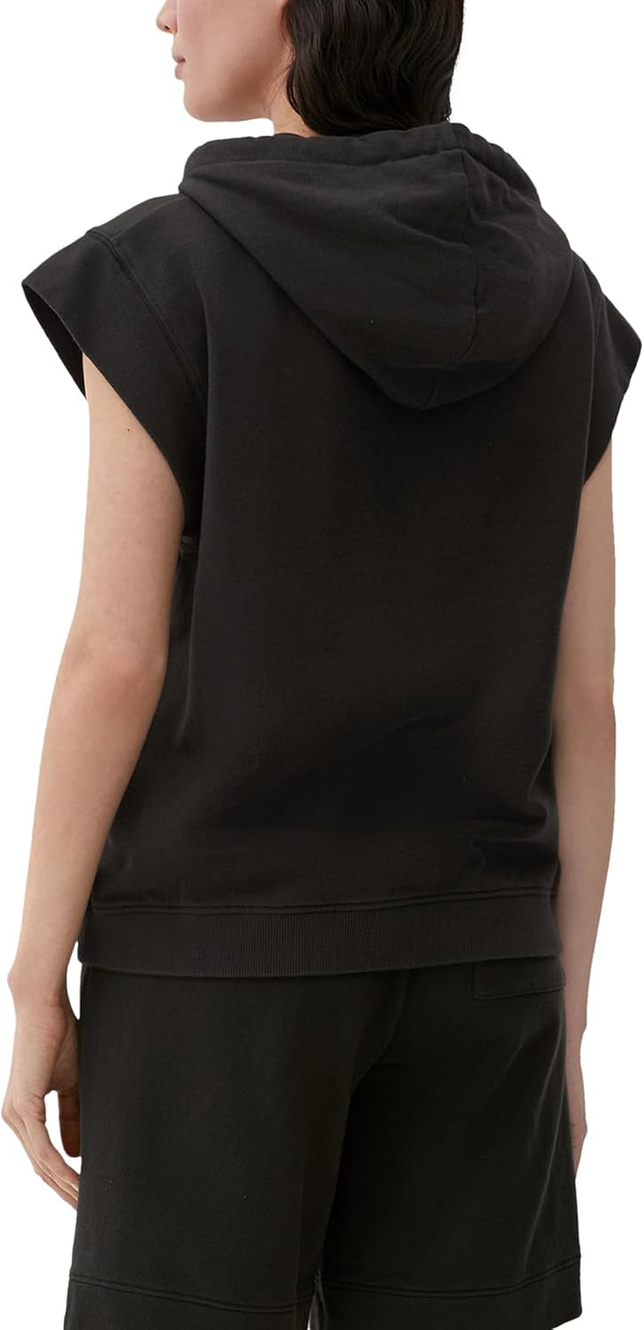 s.Oliver Kurzarm-Sweatshirt mit Smiley®-Print, Schwarz