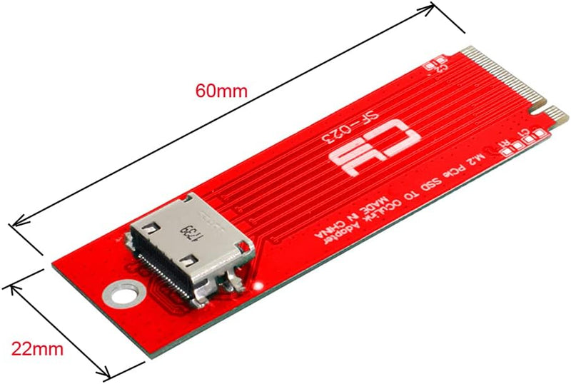 NFHK PCI-E 3.0 M.2 M-Key auf Oculink SFF-8612 SFF-8611 Host-Adapter für PCIe Nvme SSD 2260 Adapter B