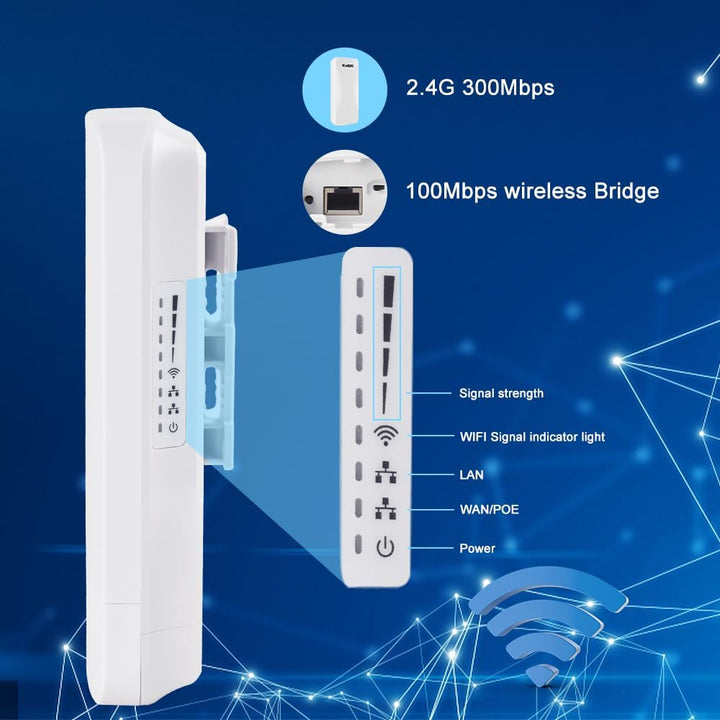 WLAN Bridge Point to Point Outdoor, 2.4 GHz 1 KM Long Range Point to Point Wireless Bridge, WiFi Bri