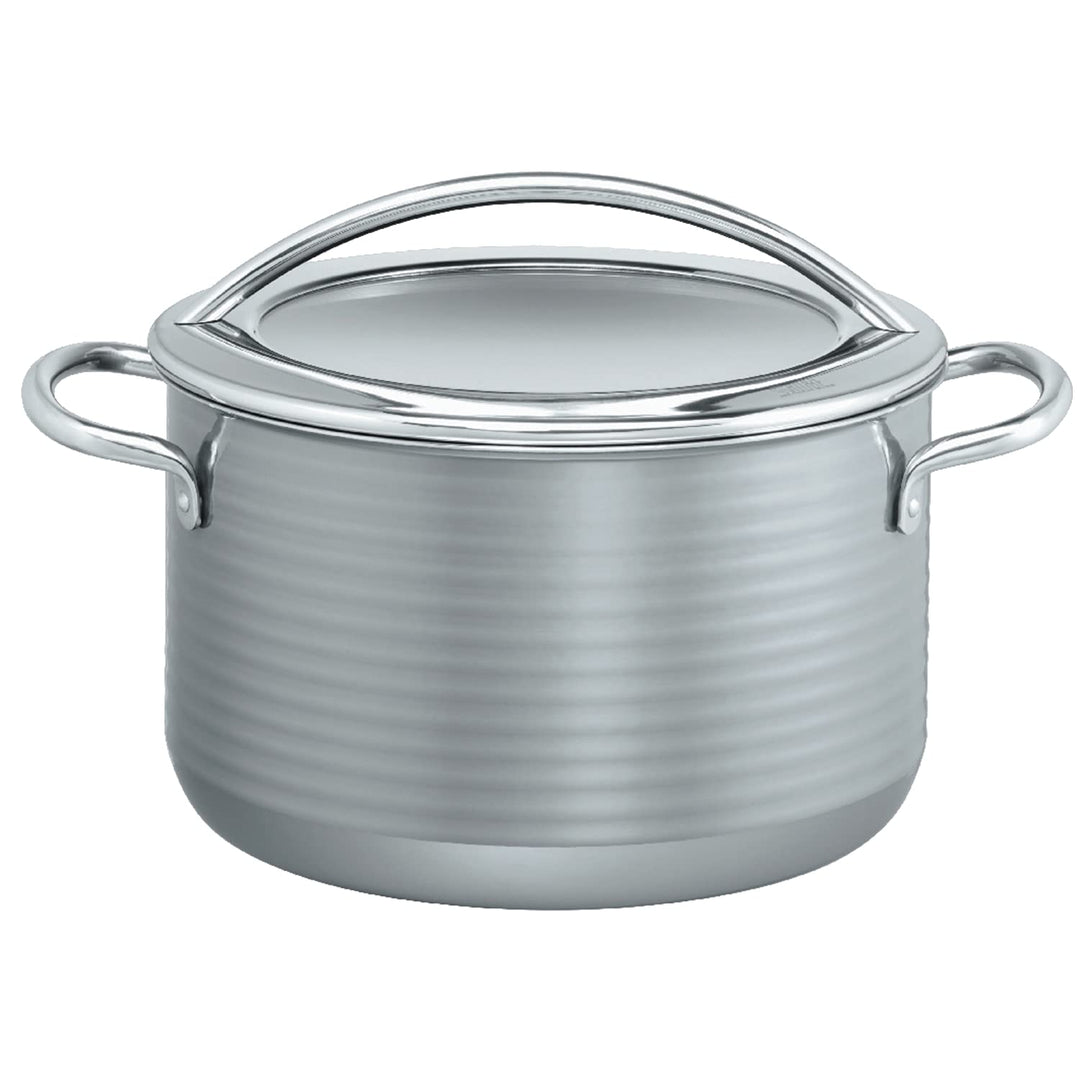 Silit Vision Kochtopf gross 24cm, Metalldeckel, Fleischtopf Induktion 6,4l, Silargan Funktionskerami