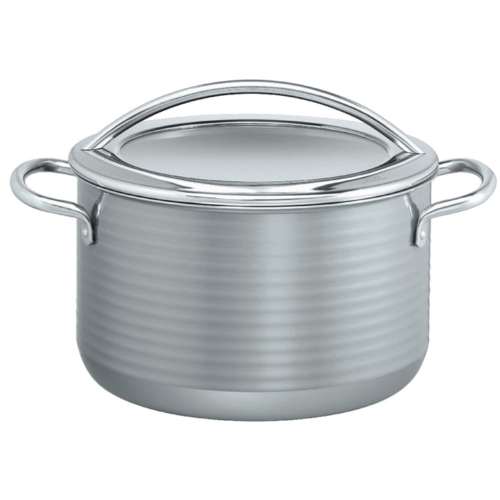 Silit Vision Kochtopf gross 24cm, Metalldeckel, Fleischtopf Induktion 6,4l, Silargan Funktionskerami