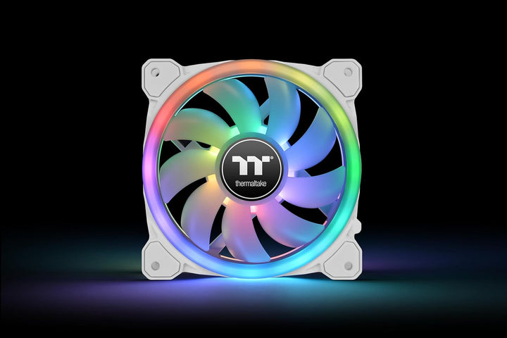 Thermaltake SWAFAN 12 RGB Radiator Fan TT Premium Edition White 3 Pack Weiss 120mm, Weiss 120mm