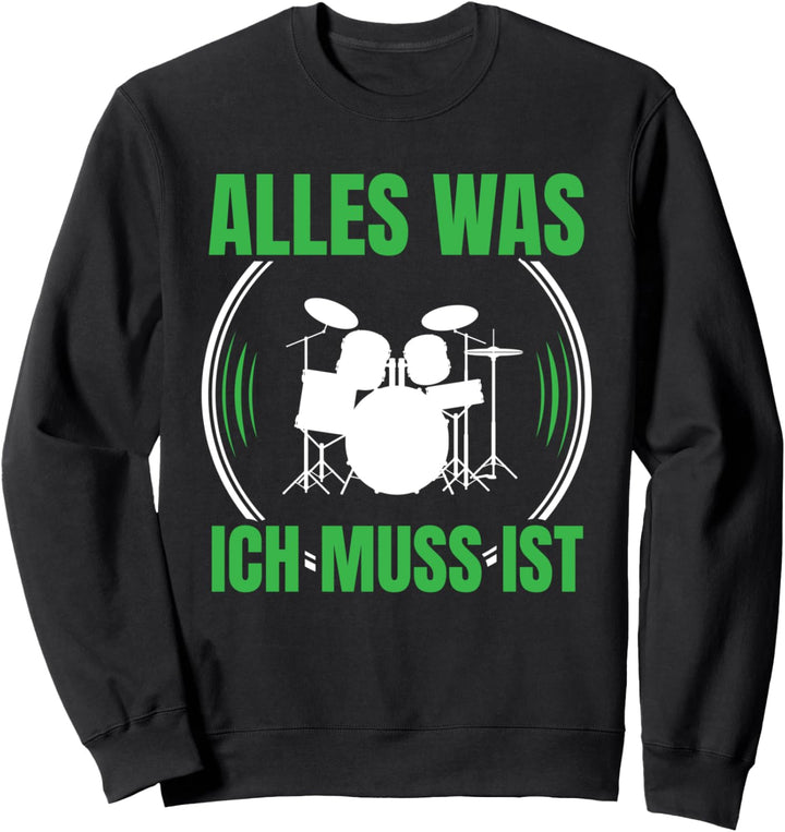 Drummer, Schlagzeug und Schlagzeuger Motiv Sweatshirt