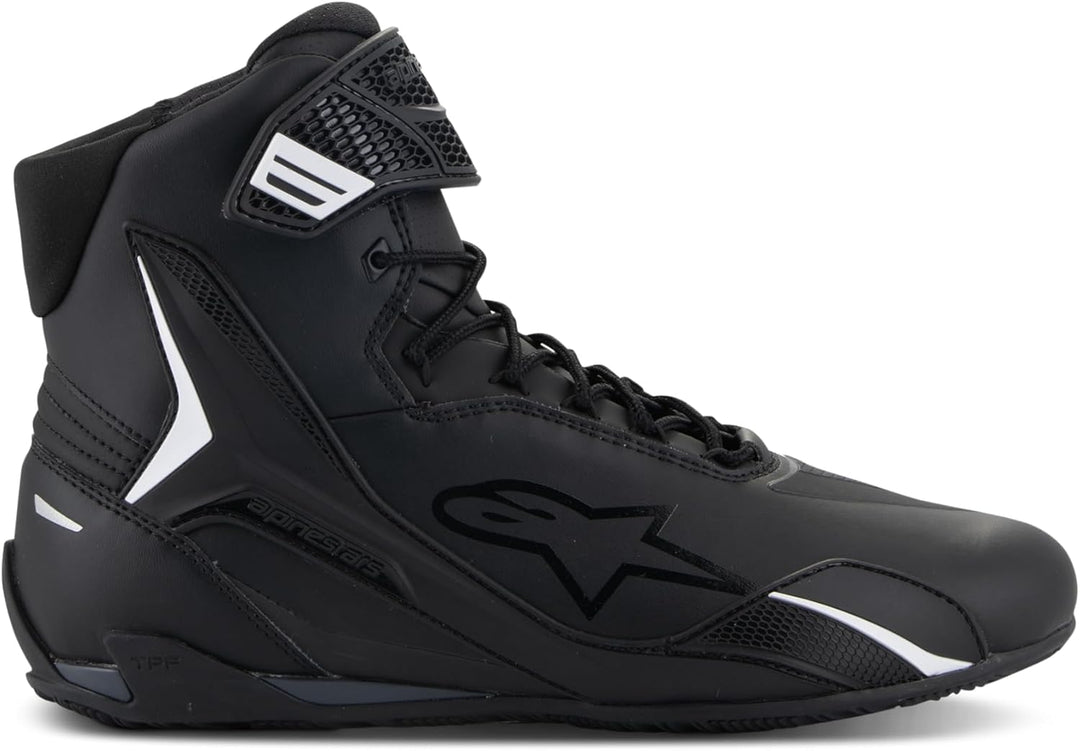 Alpinestars Faster 4 Herren Motorrad Schuhe 41 EU Schwarz, 41 EU Schwarz