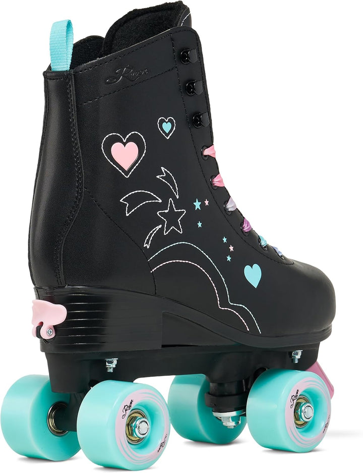 RAVEN Rollschuhe Roller Skates für Kinder Erwachsene Mädchen Damen verstellbar 31-34 (20-21,5 cm) Za