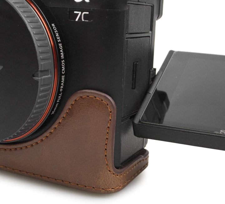 MUZIRI KINOKOO Kameratasche für Sony A7C und 28–60 mm Objektivschutzhülle Sony Alpha 7C mit Schulter