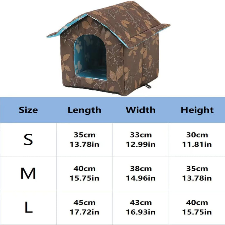 Katzenhaus Für Draussen Winterfest Wasserdicht Und Warm Faltbare Pet Tierheim Für Katzen Mit Abnehmb
