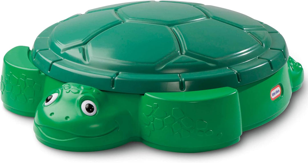 Little Tikes Schildkröte Sandkasten für den Garten. Sicheres & tragbares Sommerspielzeug, Planschbec