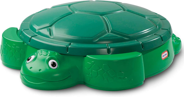Little Tikes Schildkröte Sandkasten für den Garten. Sicheres & tragbares Sommerspielzeug, Planschbec