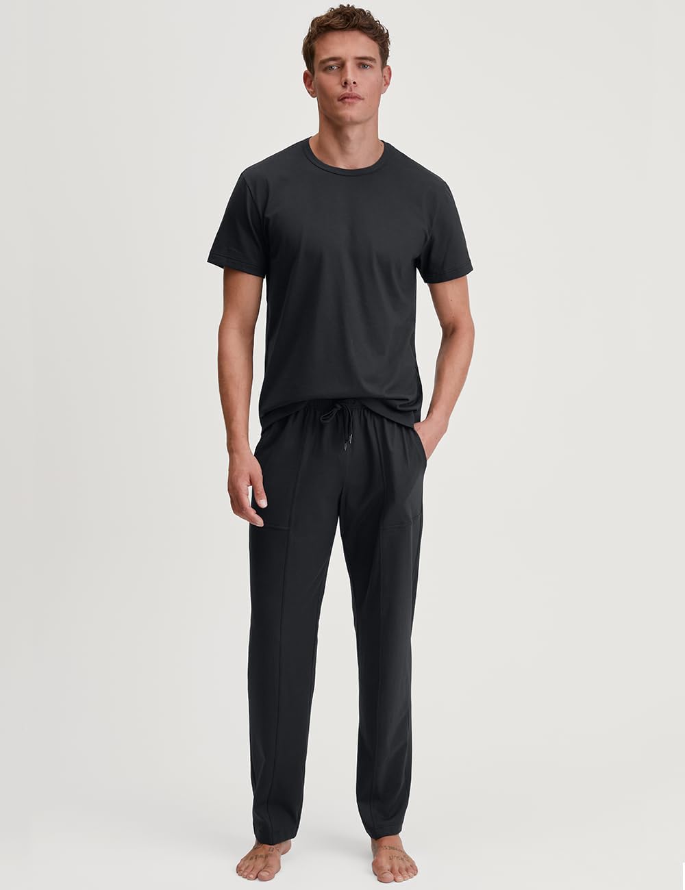 Calida Herren RMX Sleep Leisure T-Shirt 52-54 Schwarz, 52-54 Schwarz