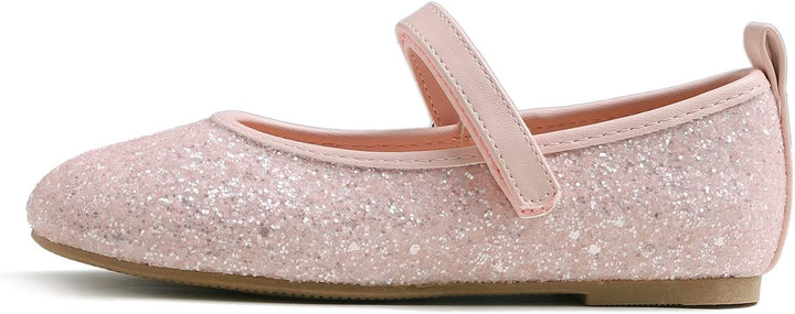 Feversole Girls Cute Dress, Mädchen süsses Kleid Mary Jane Schuhe weiche Party Urlaub Ballerinas 31