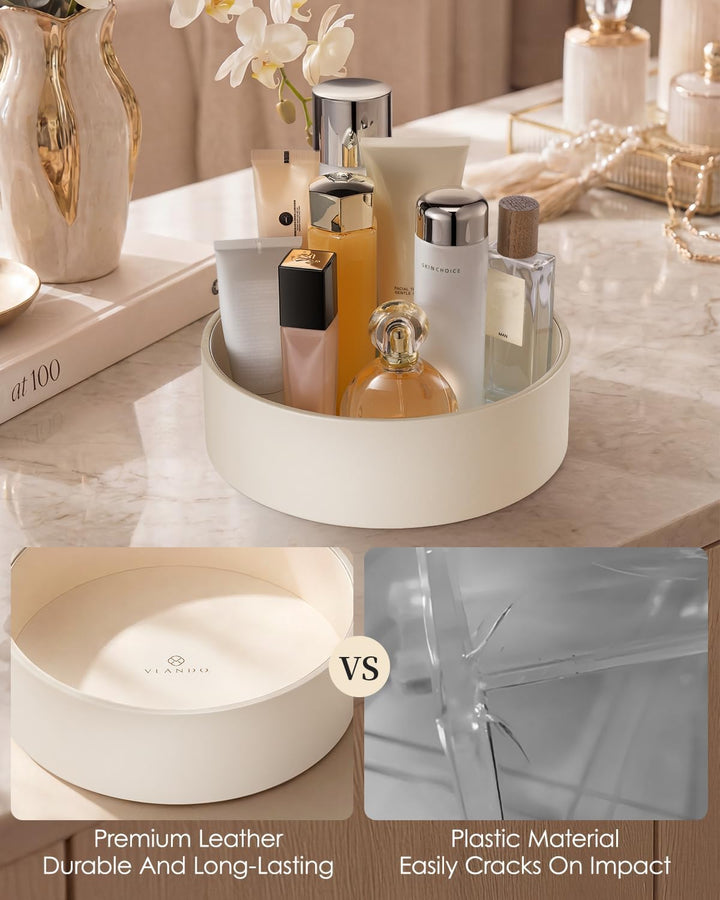 VLANDO Make up Organizer 360° Drehbar, Schminktisch Organizer, Kosmetik Organizer, Badezimmer Organi