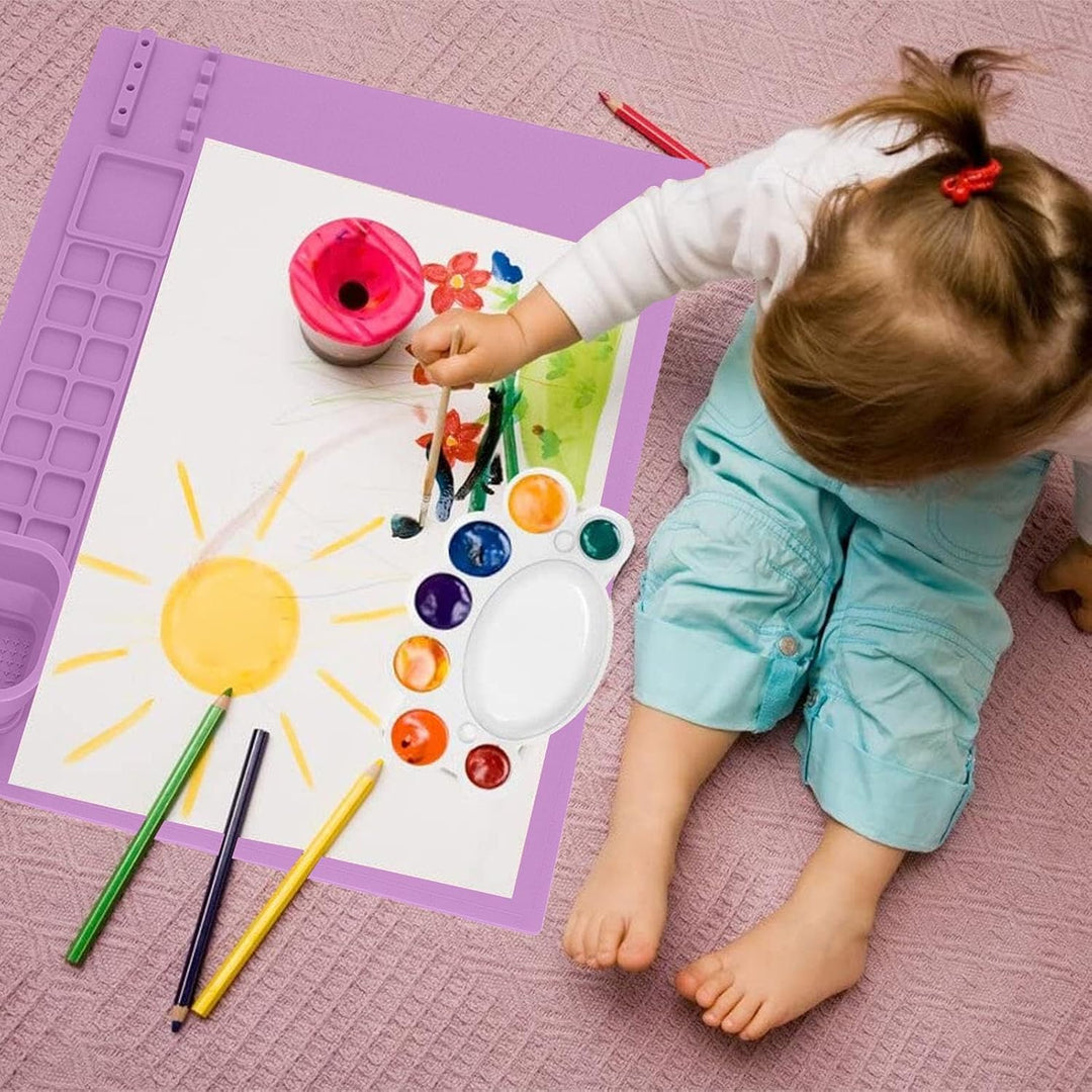Mumusuki Silikon-Malmatte für Kleinkinder für DIY-Briefpapier für Kreatives Zubehör mit Kunstmatte,