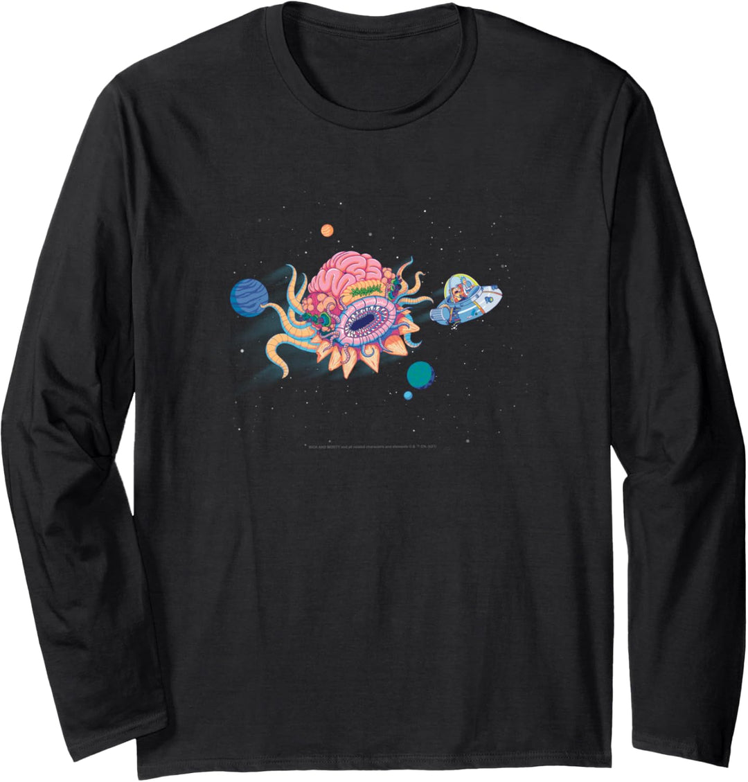 Rick and Morty Space Chase Langarmshirt