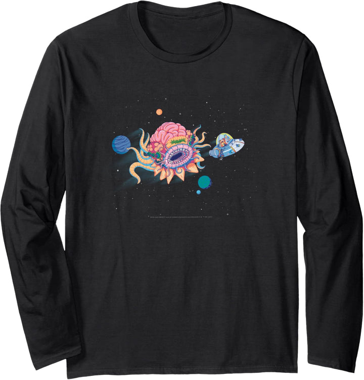 Rick and Morty Space Chase Langarmshirt