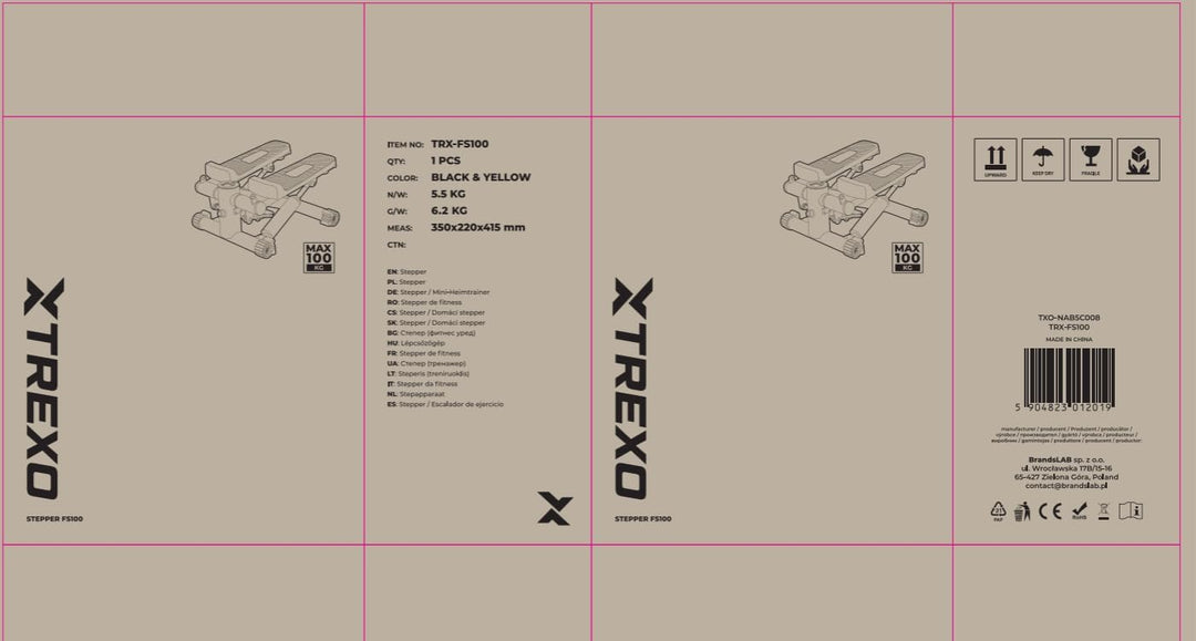 XTREXO Fitness Stepper für Zuhause | Einstellbare Pedalhöhe und Widerstand, Gut ablesbares Display,