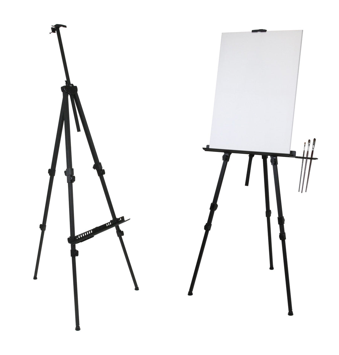 Paintersisters Rio XL Aluminium Staffelei 72-209cm gross, leicht 1,4 kg und faltbar mit Nylonbeutel