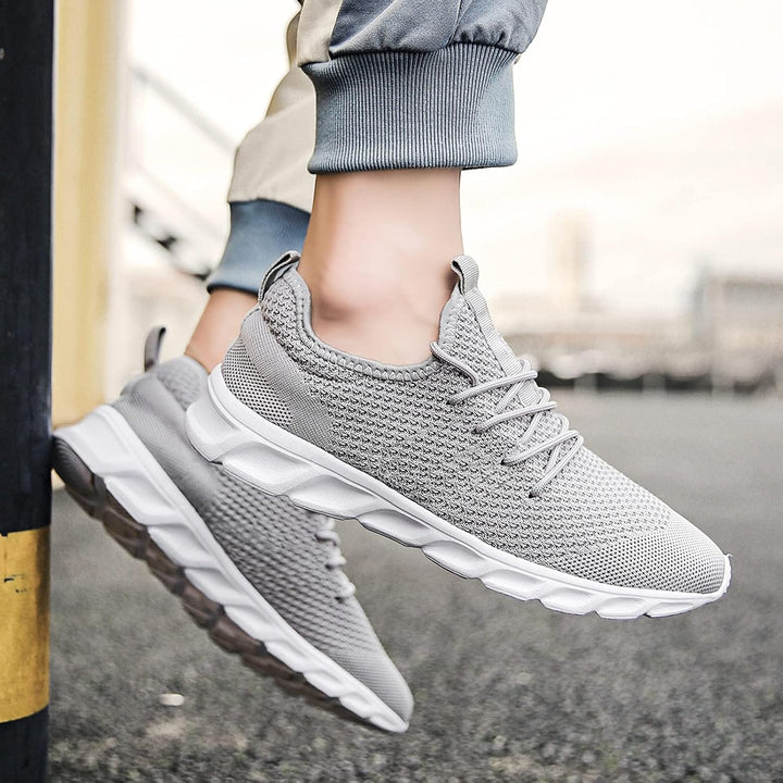 Herren Sneaker Walkingschuhe Atmungsaktiv Strassenlaufschuhe Leicht Freizeit Sportschuhe für Hallen
