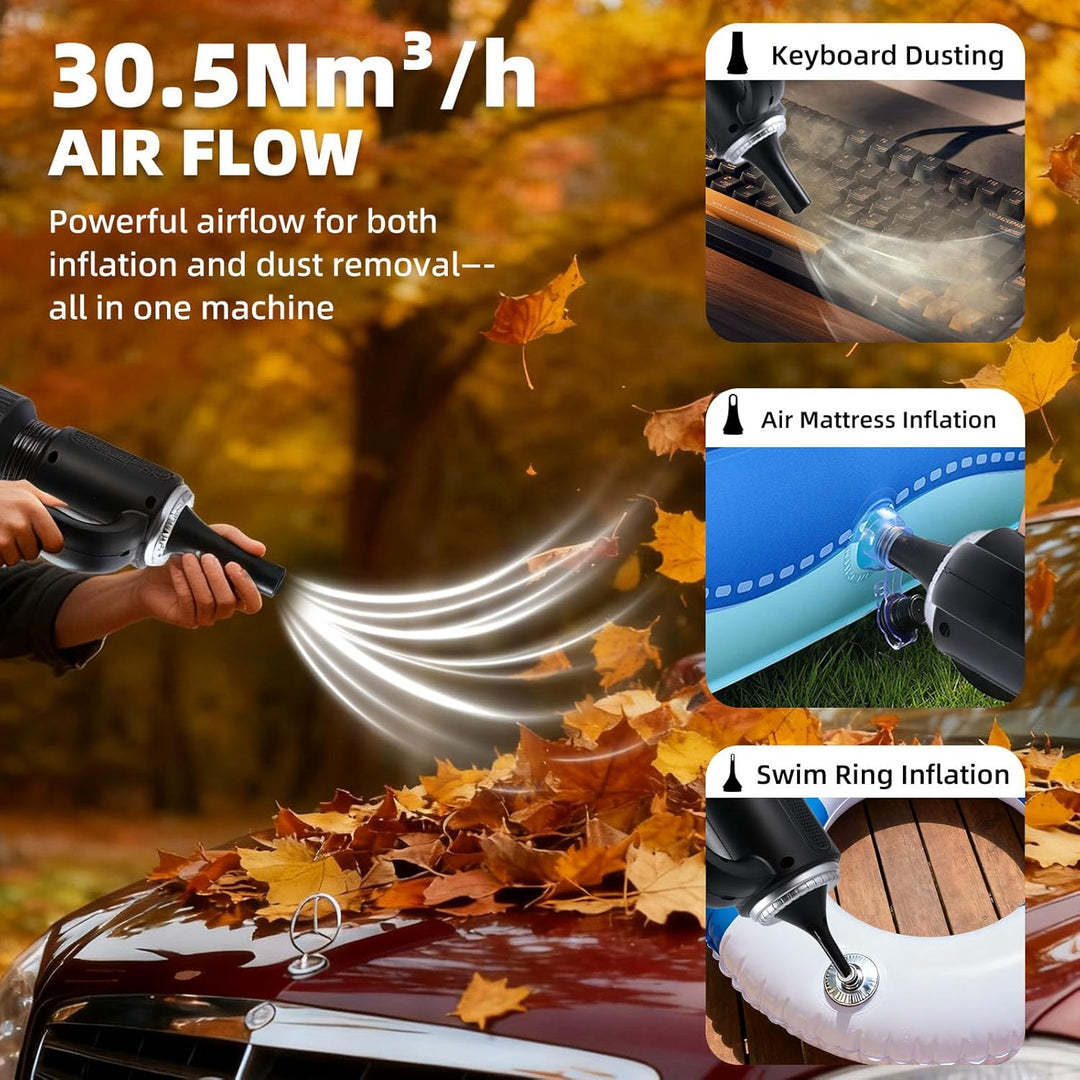 Carehabi Handstaubsauger Akku 25000Pa Mini Akku Staubsauger Handstaubsauger Auto 5200mAh für Auto, K