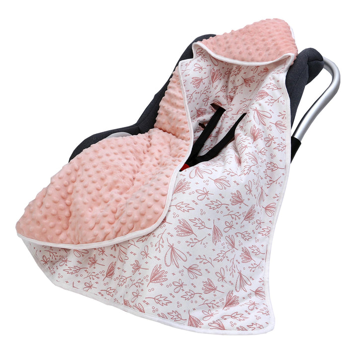 Baby Einschlagdecke für Babyschale 90x90cm Doppelseitig Gesteppte 100% Baumwolle Baby Decke für Kind