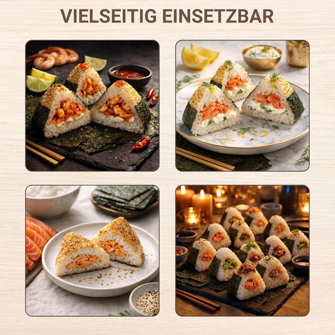 Syntrox Germany Onigiri Maker dreieckige japanische Grill Reisbälle Chefmaker SM-1300W Rice mit hera