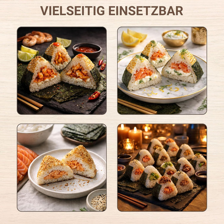 Syntrox Germany Onigiri Maker dreieckige japanische Grill Reisbälle Chefmaker SM-1300W Rice mit hera