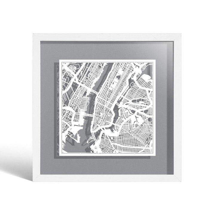 O3 DESIGN STUDIO - Marco de Papel para mapas, 22,8 x 22,8 cm, en Caja de Regalo, Fondo, autocambiant