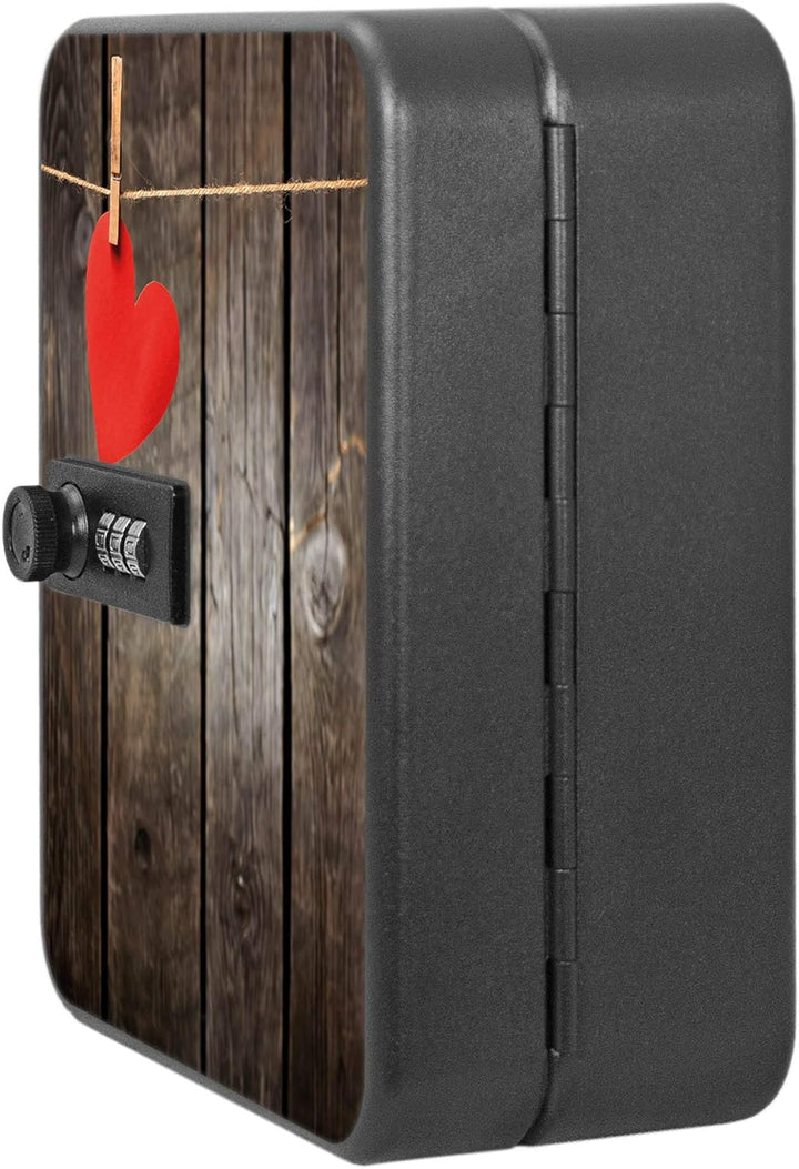 banjado® Burg-Wächter® abschliessbarer Schlüsselkasten mit Motiv Kurznachricht für 20 Schlüssel - Sc