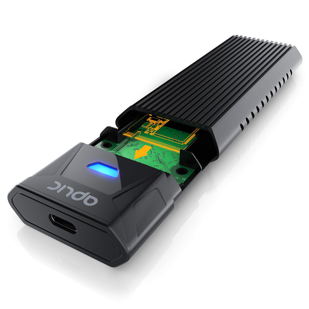 CSL - USB 3.2 Gen 2 SSD M.2 Festplattengehäuse USB 3.2 Gen 2 auf PCIe 3.0 und SATA - bis zu 10Gbps -