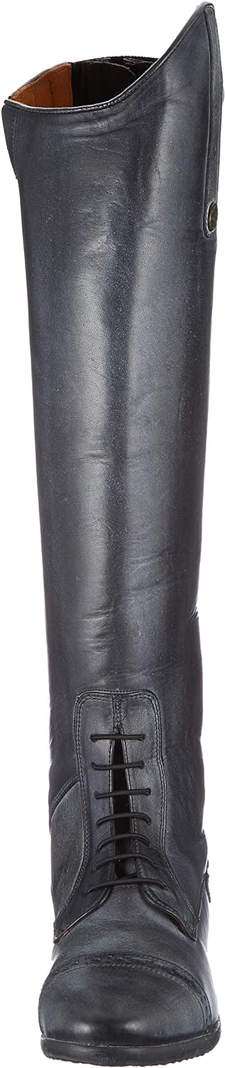 HKM Herren Reitstiefel Valencia Standardlänge/Weite 41 EU Schwarz Grau, 41 EU Schwarz Grau